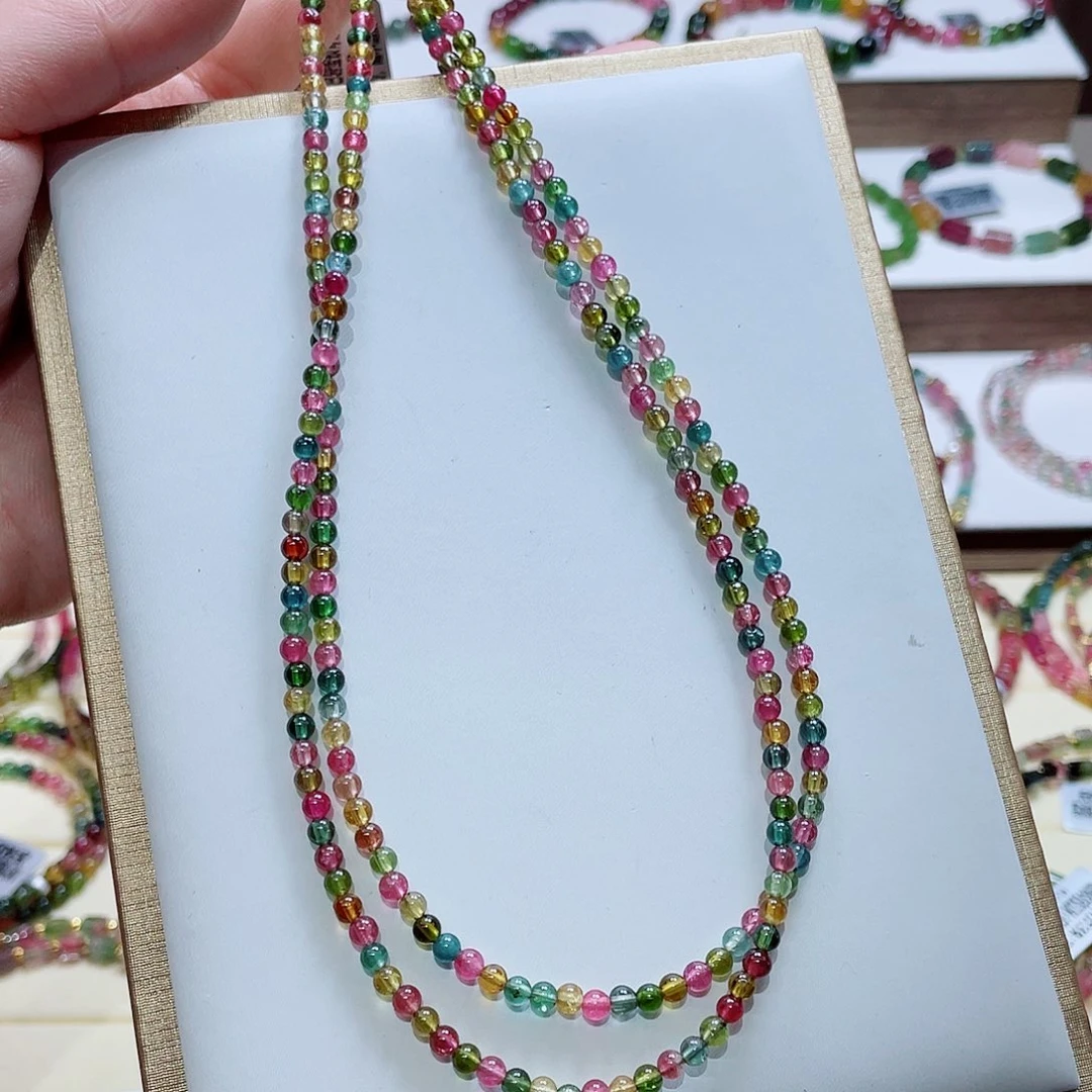 碧玺颈饰未镶嵌多样性发其一