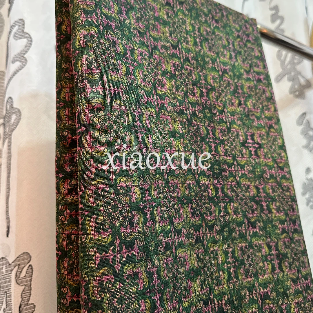 [布头莨纱 - 绿藤]110门幅 25姆米 香云纱 桑蚕丝 丝绸 面料 布料