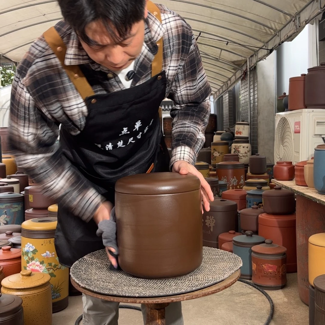 茶叶罐紫砂8 饼茶叶罐