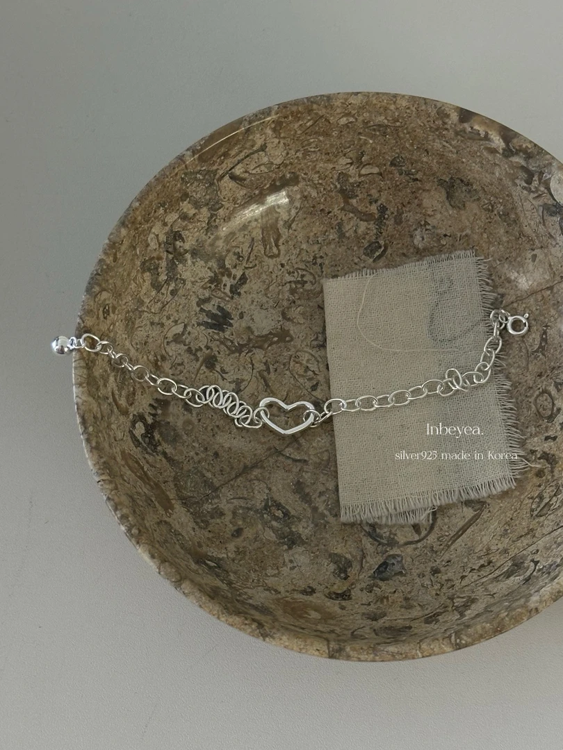 925银手链 镂空爱心手链16cm 32163