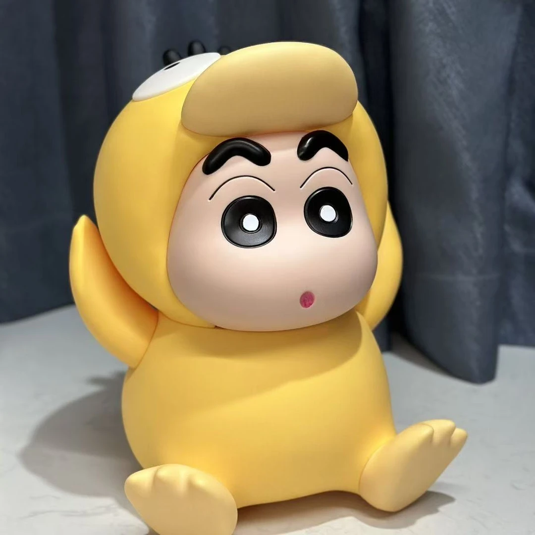 蜡笔小新宝可梦坐姿可达鸭小新中号26cm可达鸭摆件手办可爱模型