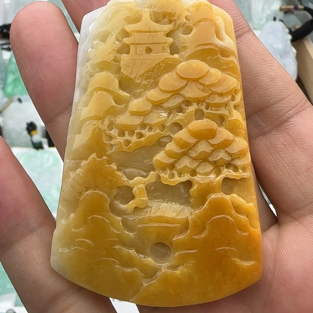 翡翠未镶嵌颈饰翡翠