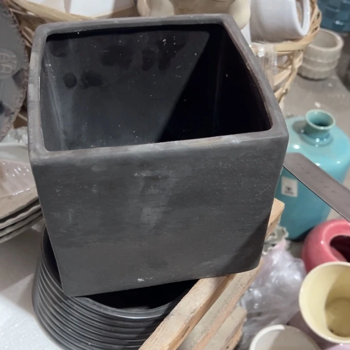 陶瓷花瓶摆件外贸出口微瑕捡漏高16口16公分