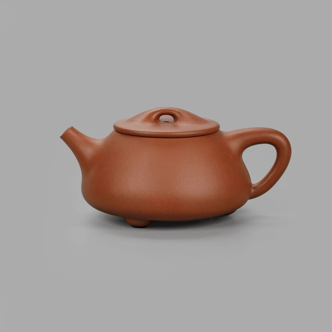 范欢 满瓢壶280cc 黄龙山原矿青红泥全手工紫砂壶茶壶茶具 15804