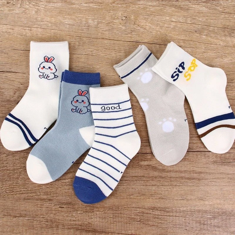 儿童袜子涤棉春秋棉袜冬季中筒女孩宝宝童袜男童女宝秋冬女童长袜