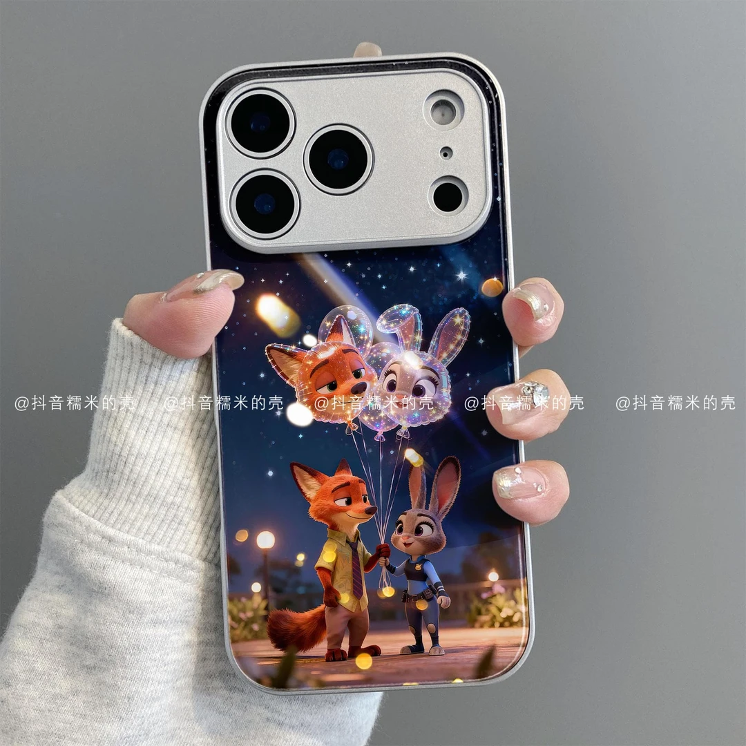 金属玻璃适用iphone17promax苹果16手机壳15/14/13/12华为潮尼克