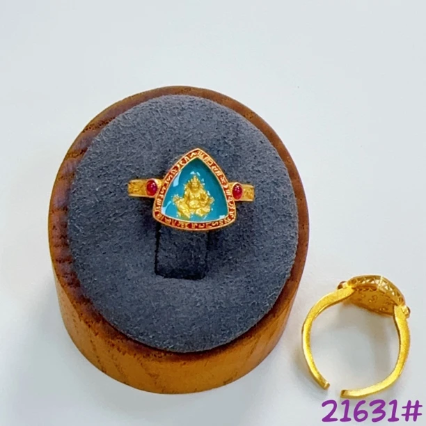 非金属珐琅戒指 21631戒指 手工气质时尚复古百搭多样(发一)