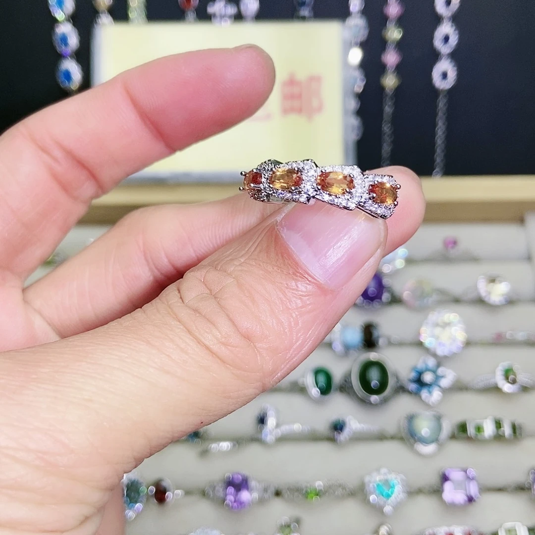 【闪购商品】未镶嵌戒指石榴石（芬达石）
