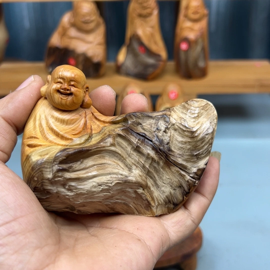 阿***华木崖柏木摆件手把件