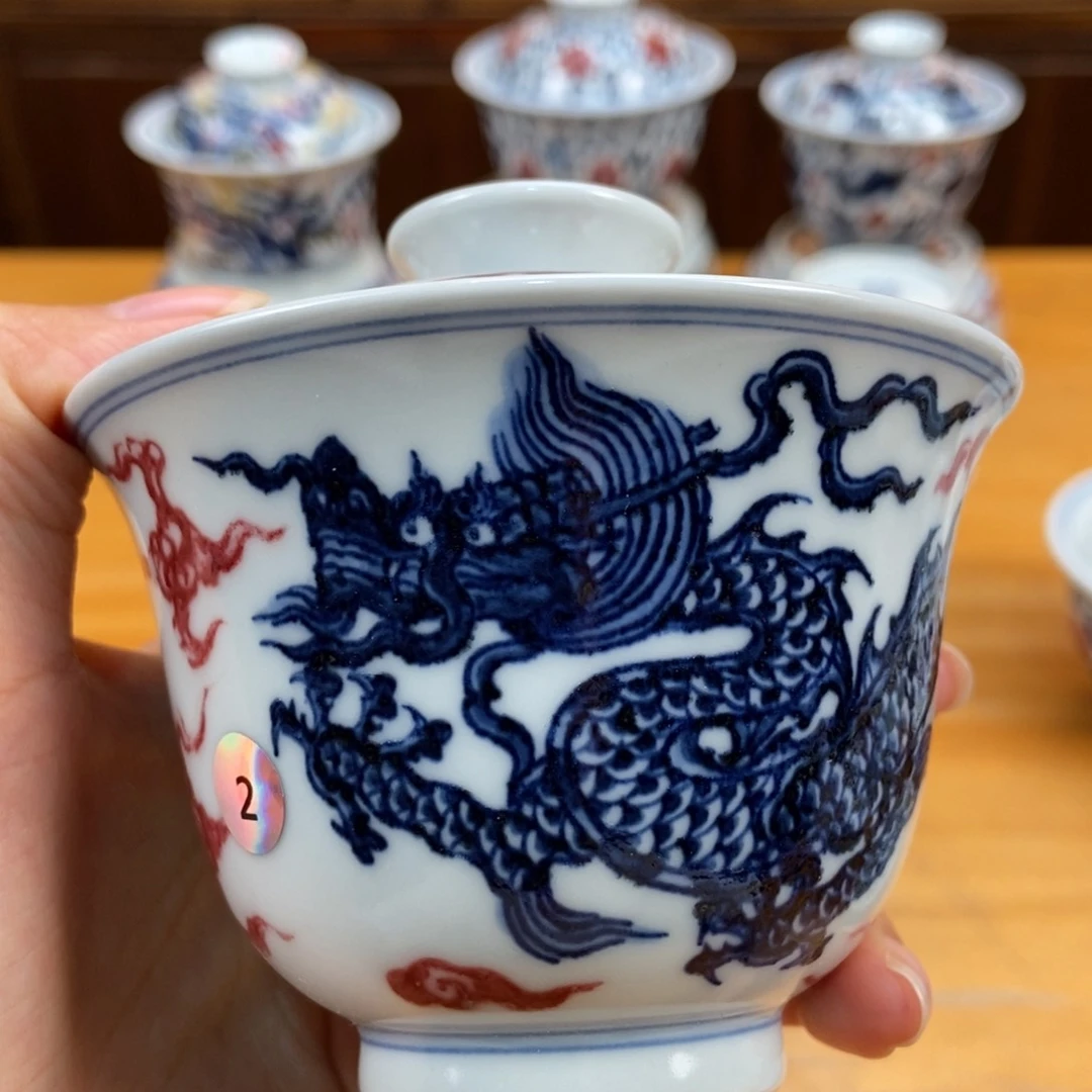 手绘现代茶具非古董
