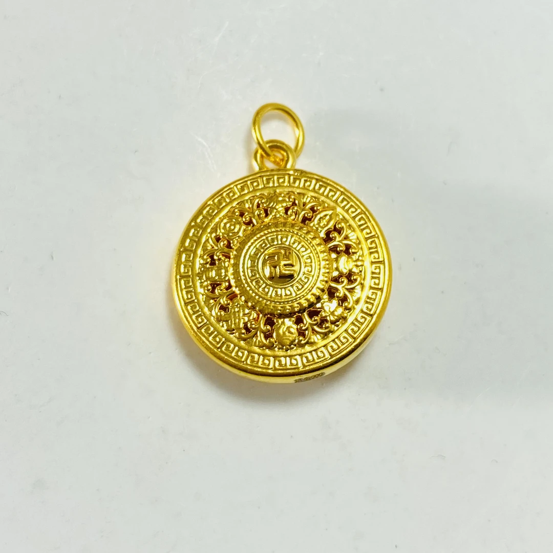 足金999 黄金八宝盘 0.89