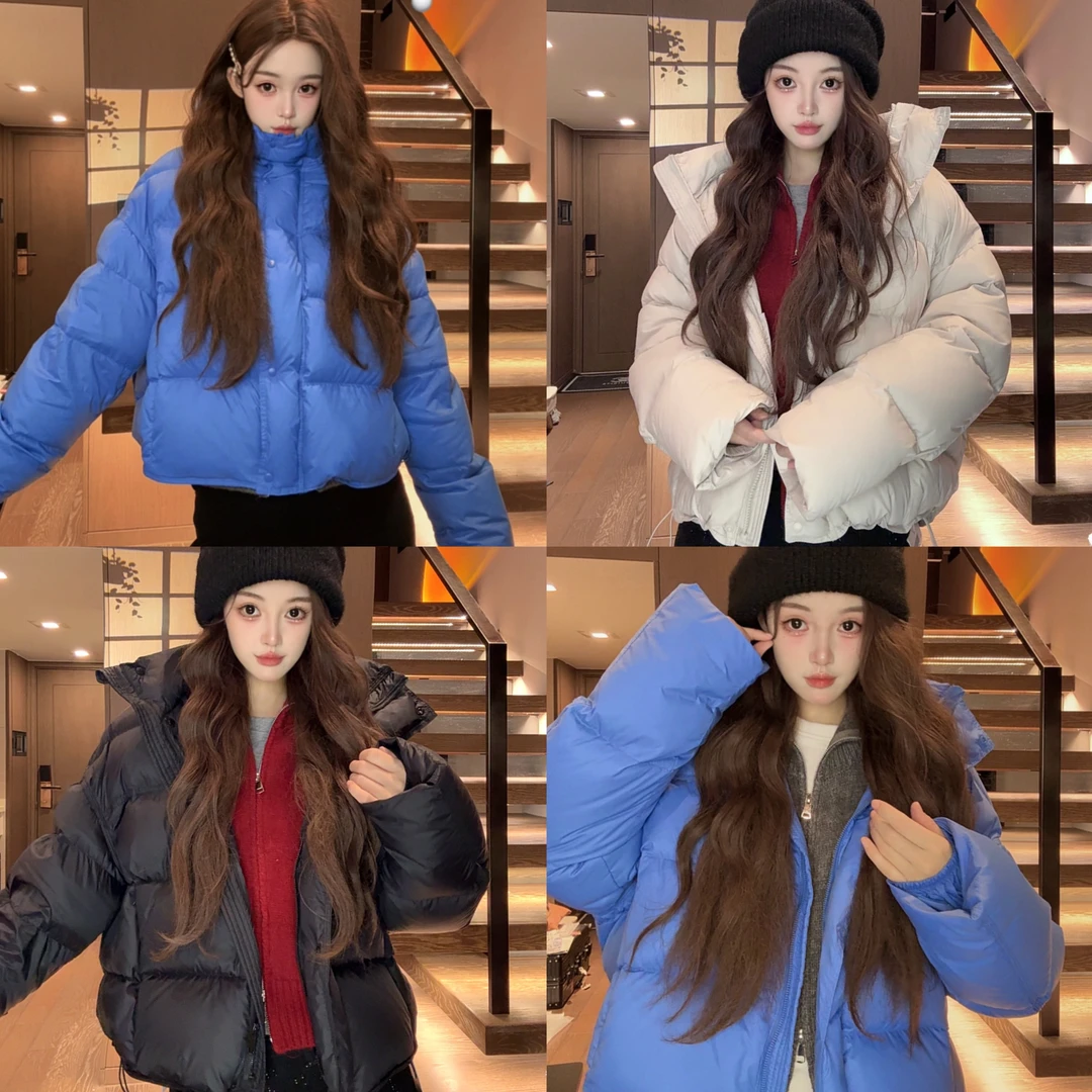 【登家明星同款】云绒2.0蓝泡芙羽绒服加厚保暖短款小个子宽松休闲