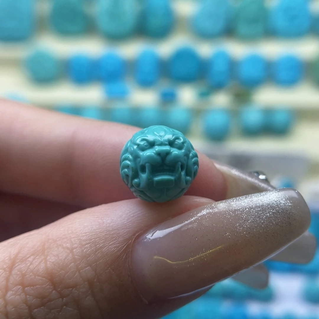 绿松石貔貅，尺寸11未镶嵌