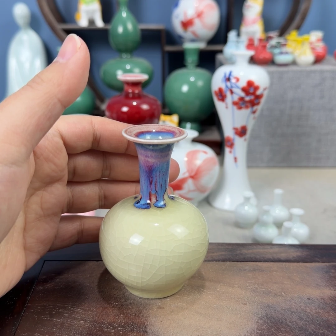 陶瓷手工小花器摆件