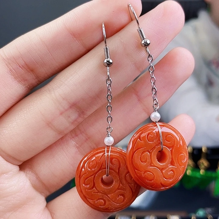 翡翠耳饰未镶嵌饰品