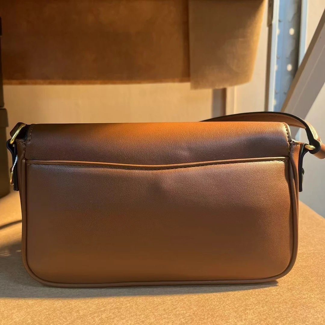 TOLEX2025新款手工时尚缪棕豆腐百搭女包棕色24CM