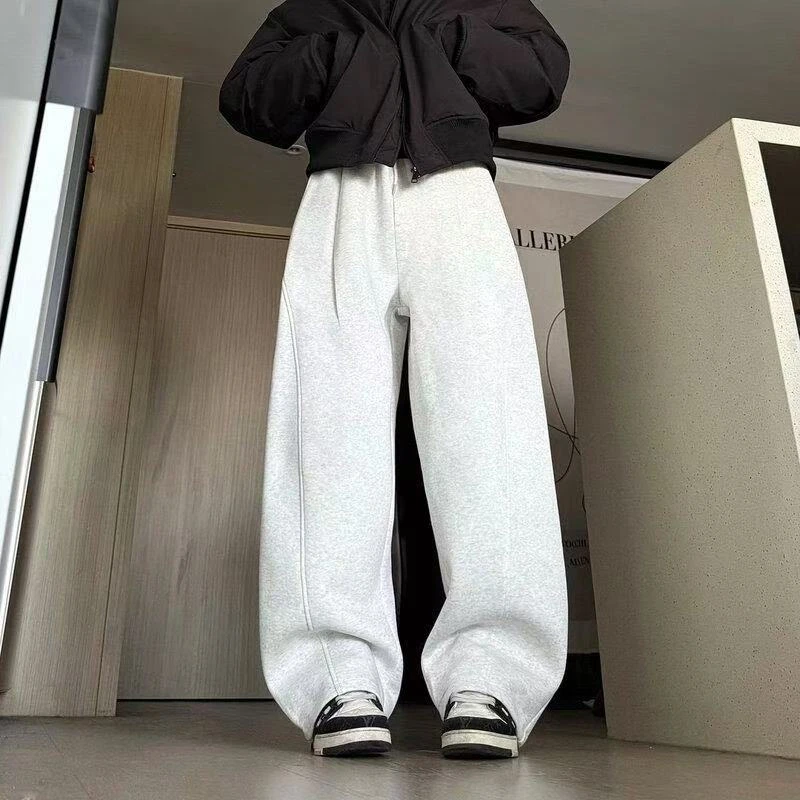 unmeasurable/不可度量卫裤男休闲裤直筒百搭宽松抽绳潮流裤子ins