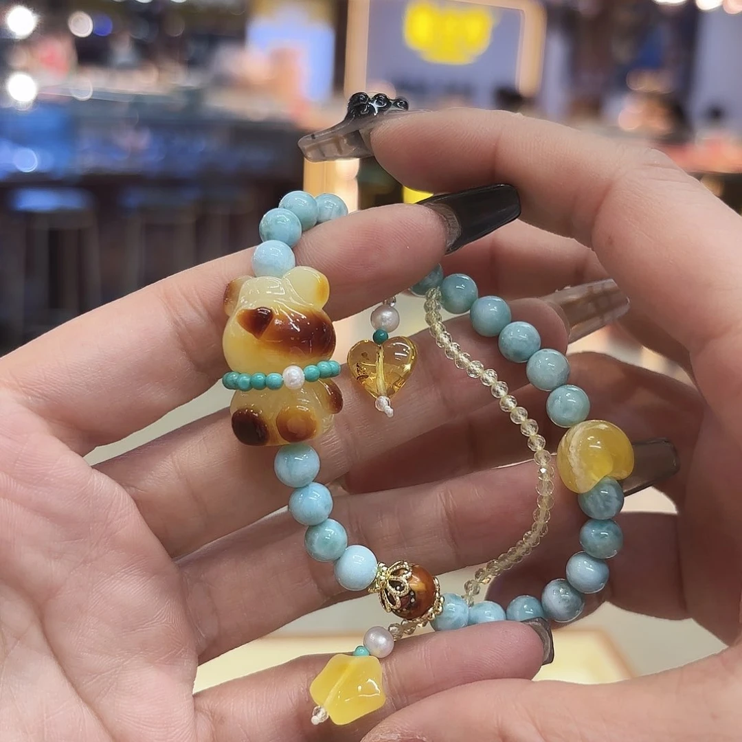 琥珀手镯未镶嵌琥珀