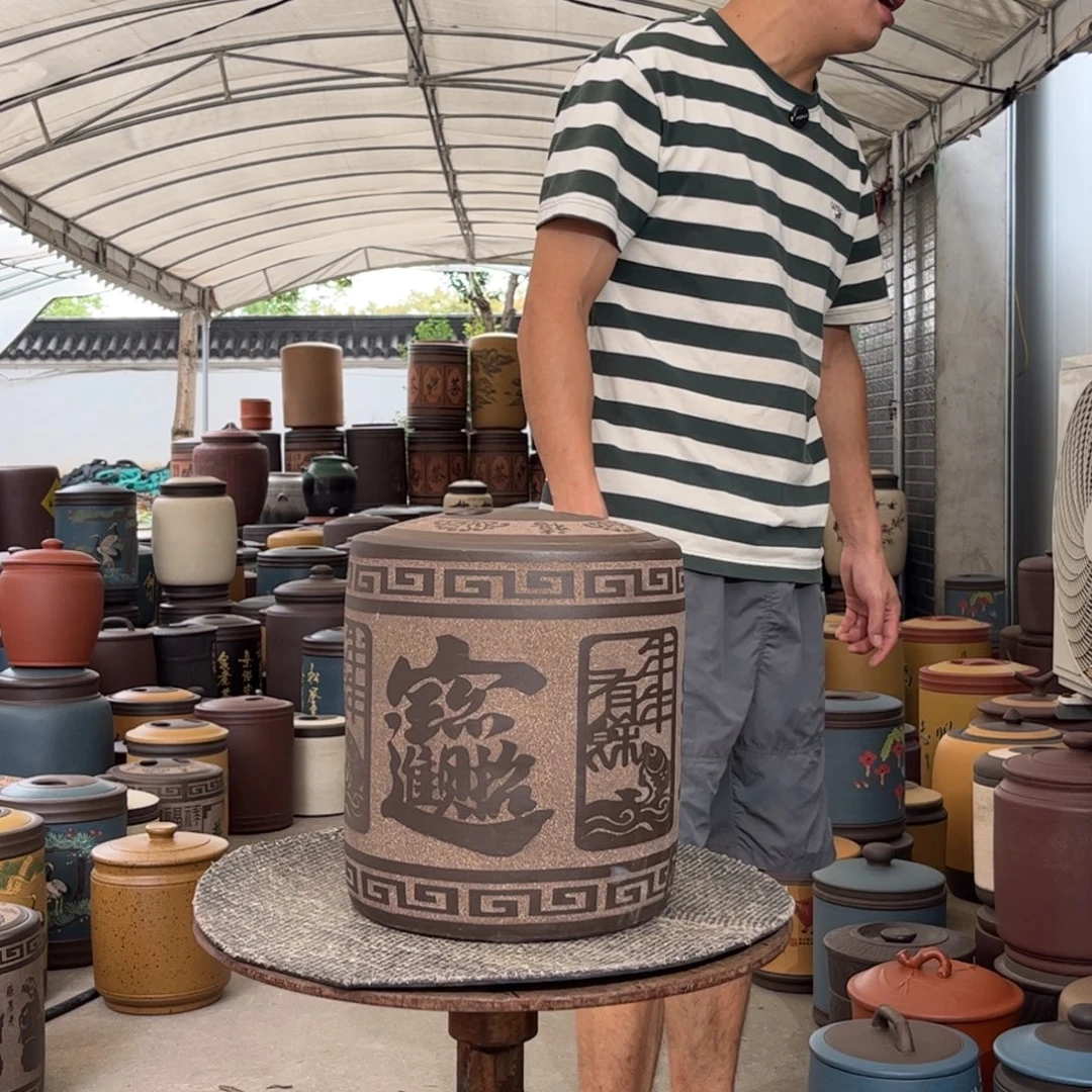 茶叶罐紫砂10 饼茶叶罐