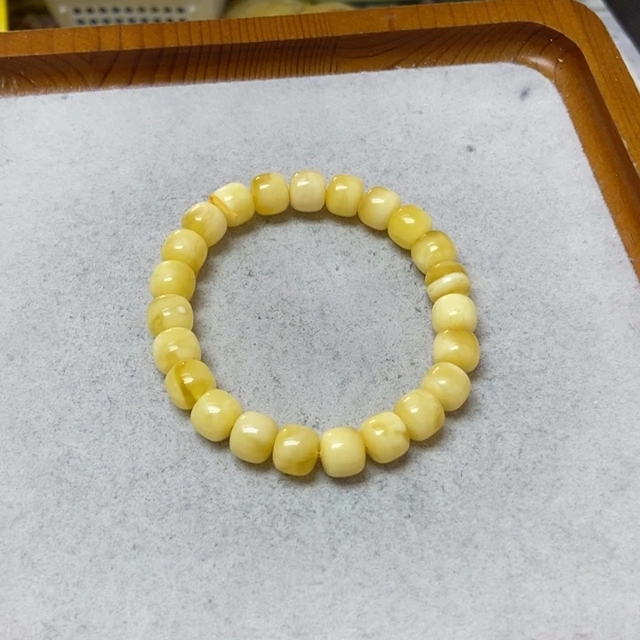 蜜蜡未镶嵌裸石手串