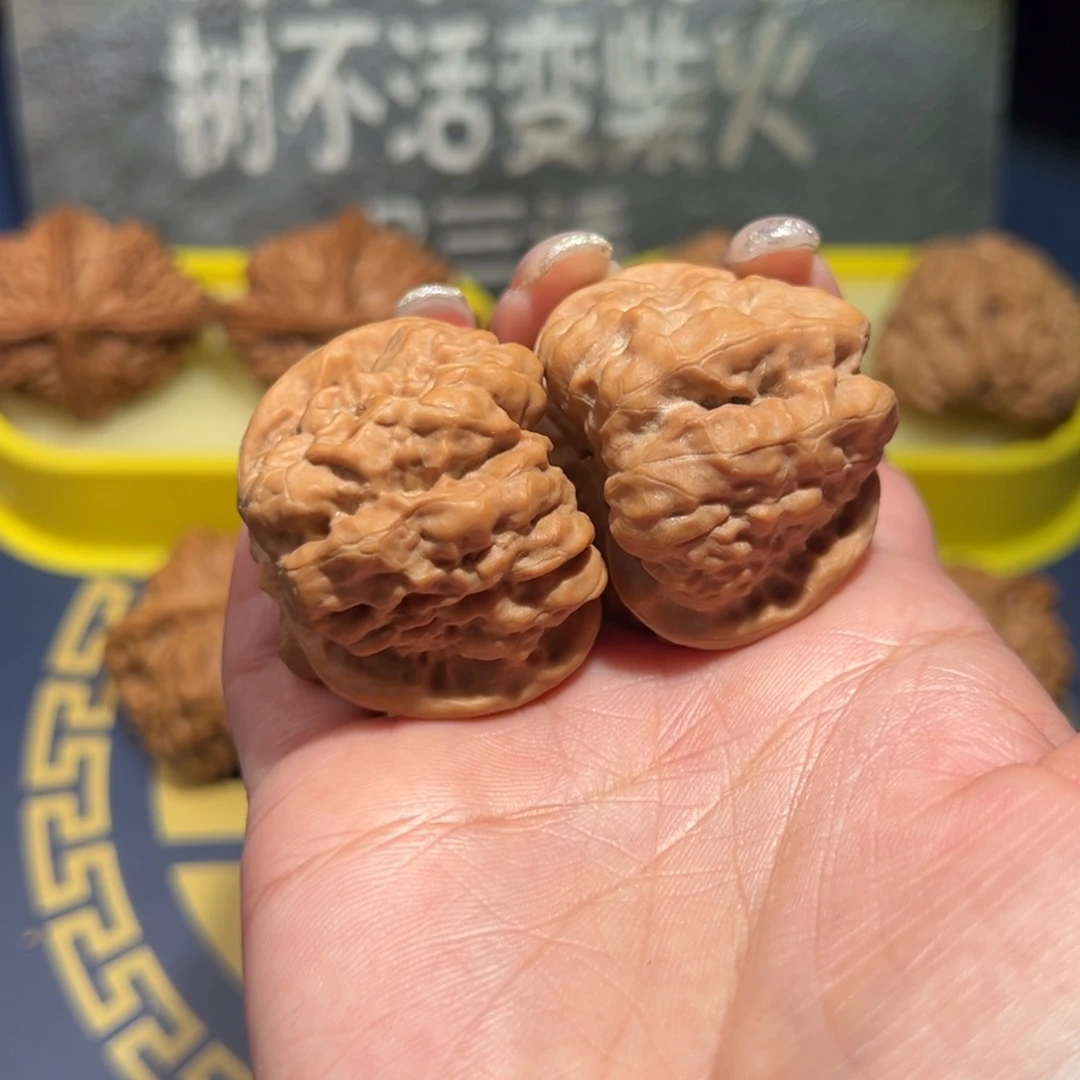 文玩核桃把件开背蛙38