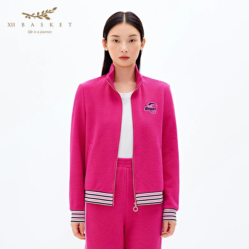 【商场同款】XII BASKET十二篮25春新品休闲运动套装上衣7C65110560