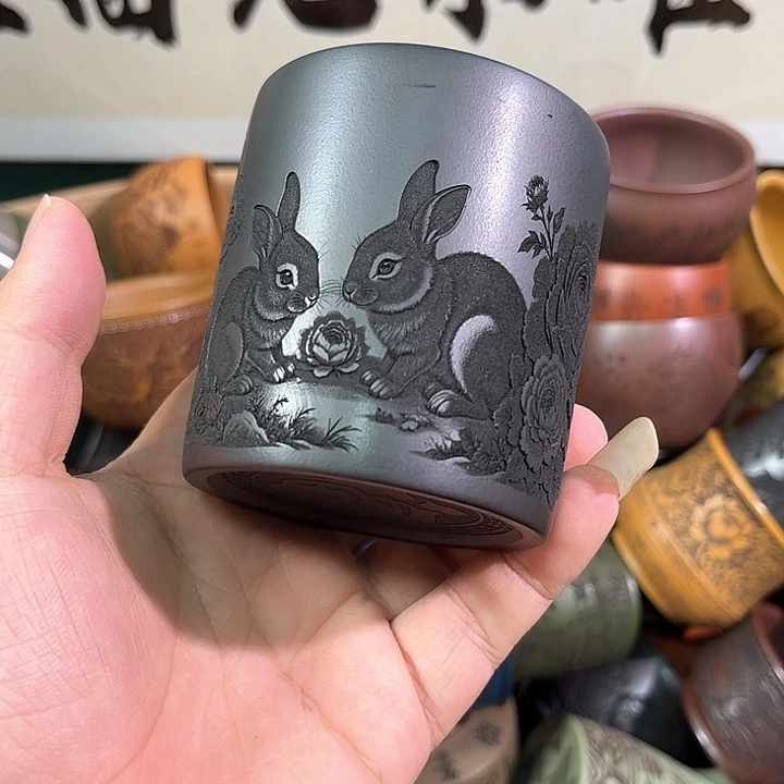 茶杯紫砂全手工紫砂主人杯