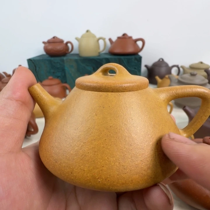 紫砂小**P老宕口黄金段子冶石瓢150cc