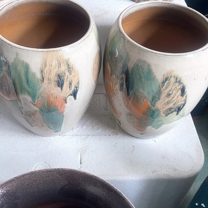 红陶口14。高21。。。。