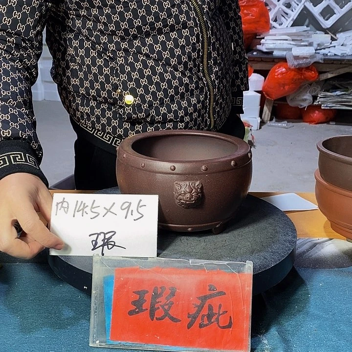 紫砂花盆紫砂紫砂