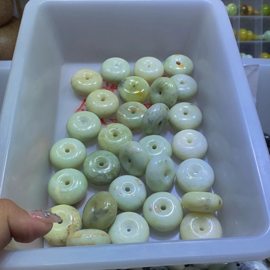 合金蛇纹石玉颈饰476