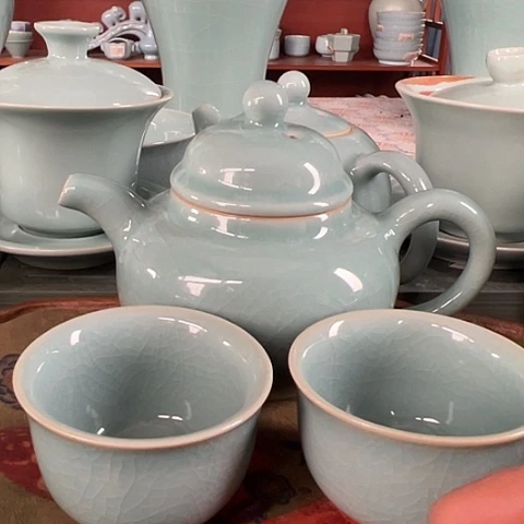 汝瓷容天壶微瑕福利