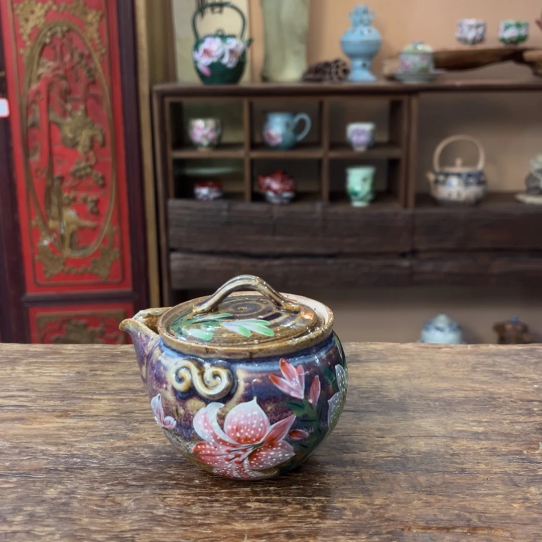 柴烧手工手绘陶瓷