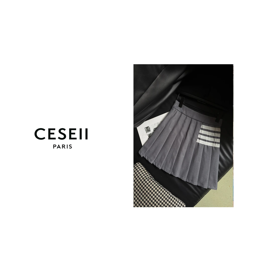 【25XJ131】CESEII2025春夏时尚高版本百搭必入西装面料带里半裙