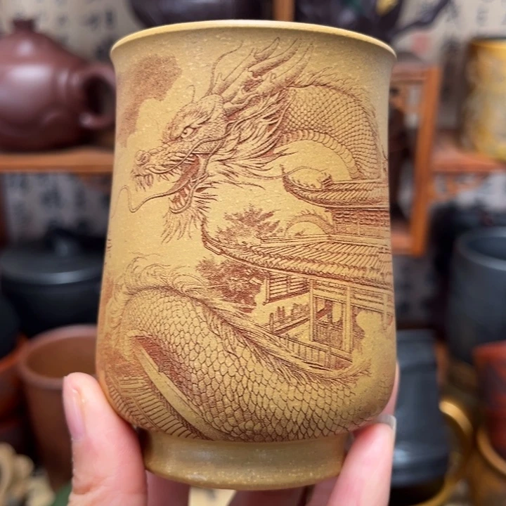 紫砂茶杯宜兴紫砂茶具正品