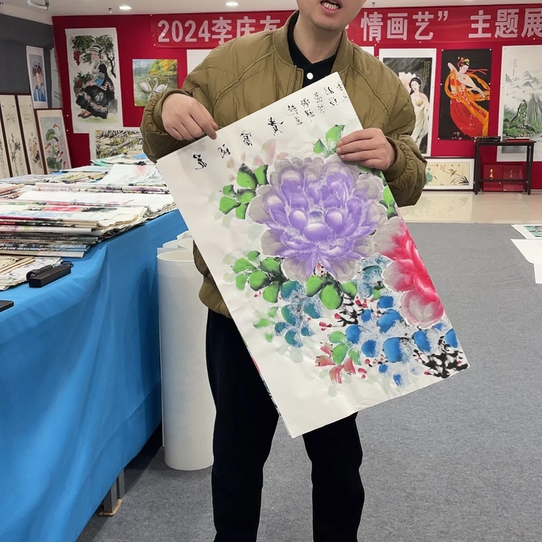 国画今天上午国画作品展示