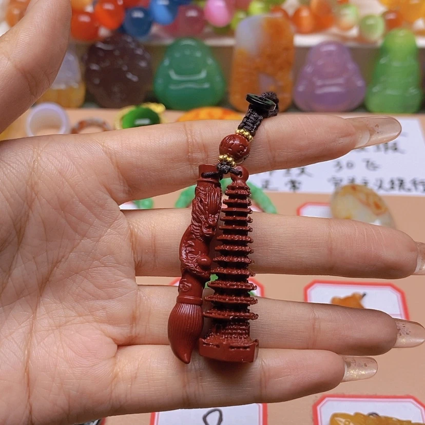 【闪购商品】玛瑙/玉髓车挂合金大*