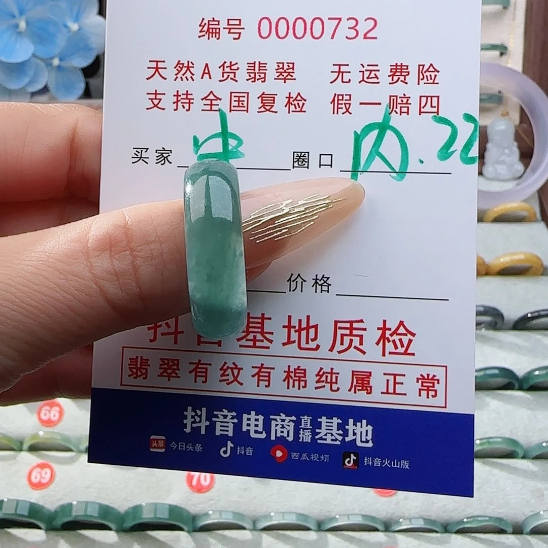 中***界翡翠戒指未镶嵌戒指