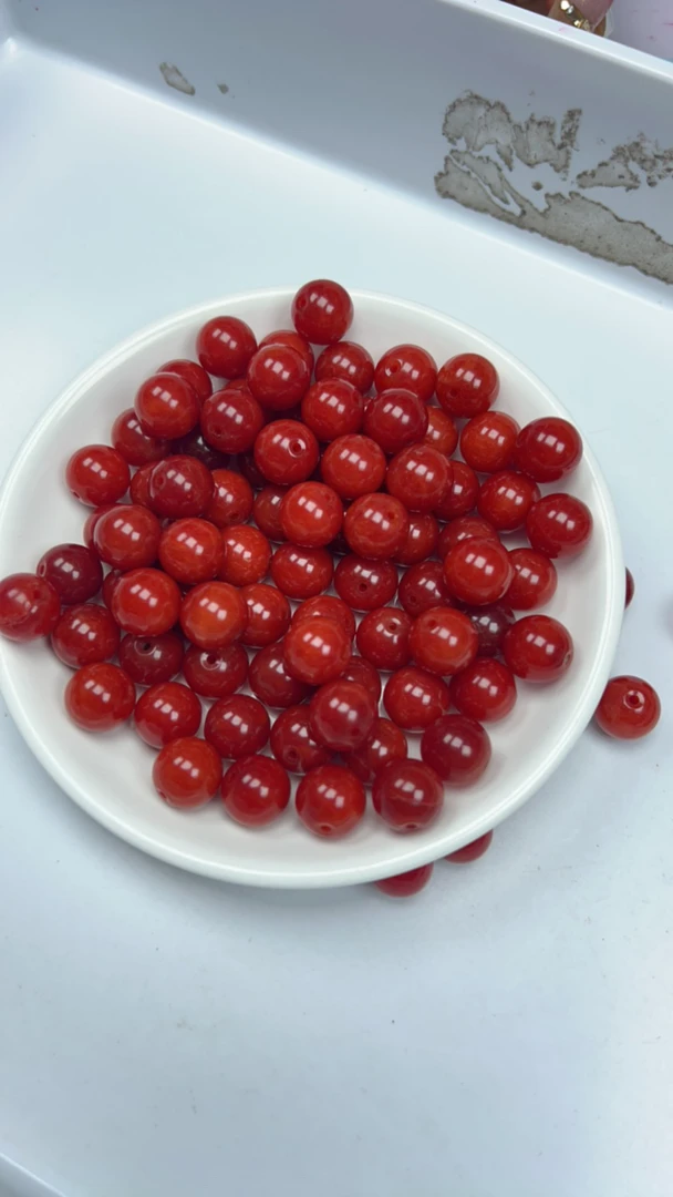 【散珠批发】W2258云南保山肉南红12MM*15颗