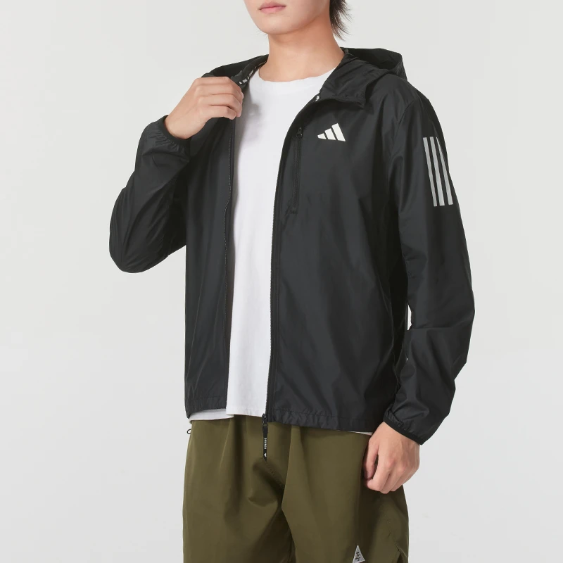 【达人专属】adidas阿迪达斯梭织连帽夹克男装运动休闲上衣IN1483