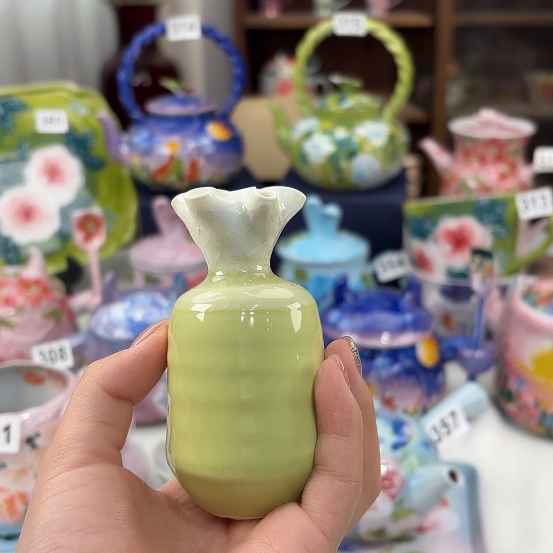 景德镇手绘高温釉下彩陶瓷茶具