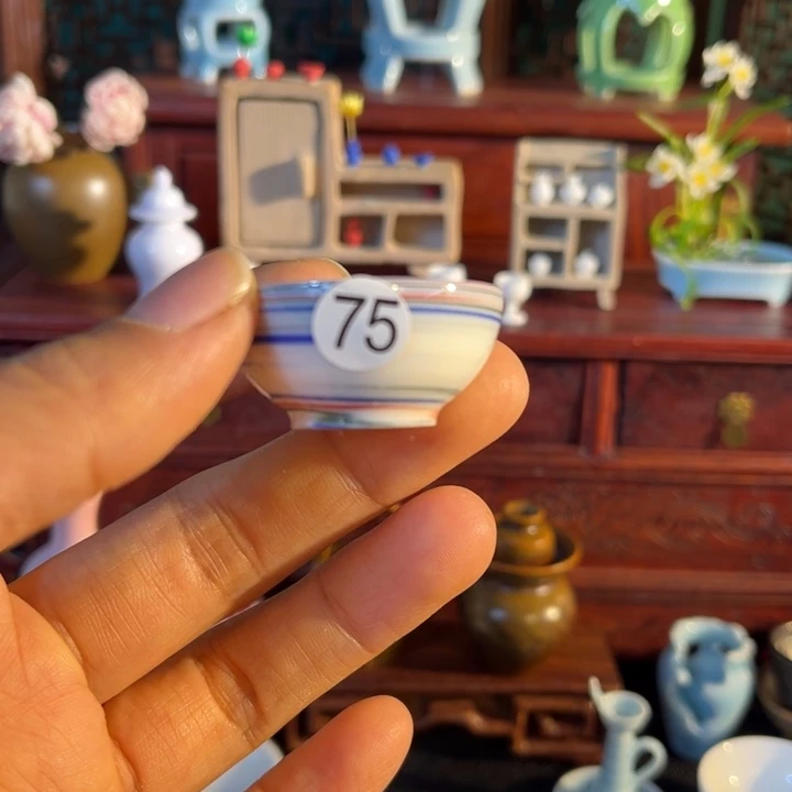 摆件微陶老王迷你花瓶