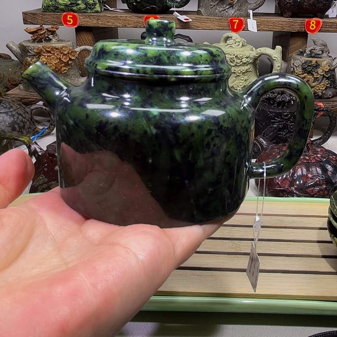 石材藏玉药王石德钟壶240CC