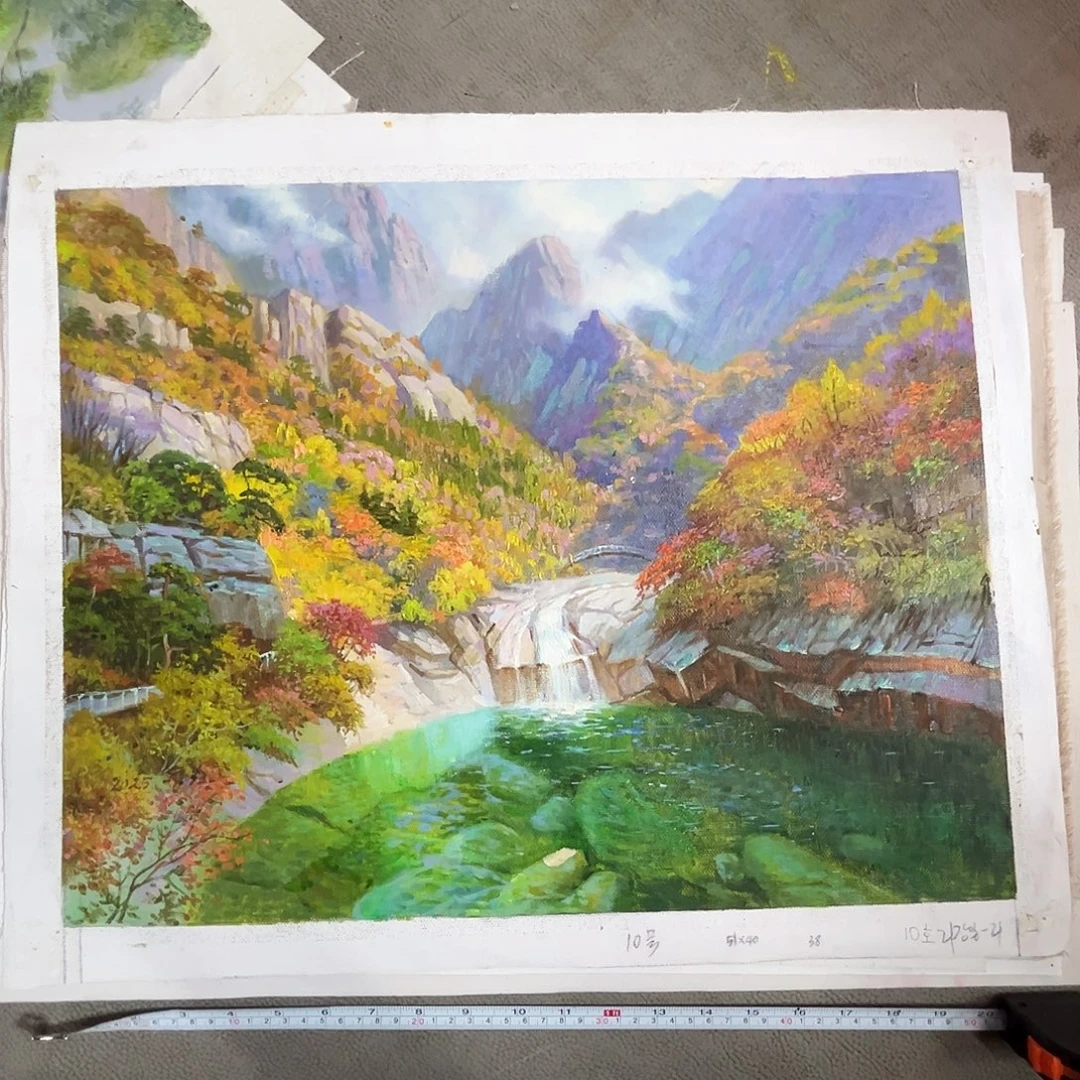 油画朝鲜艺术家油画作品