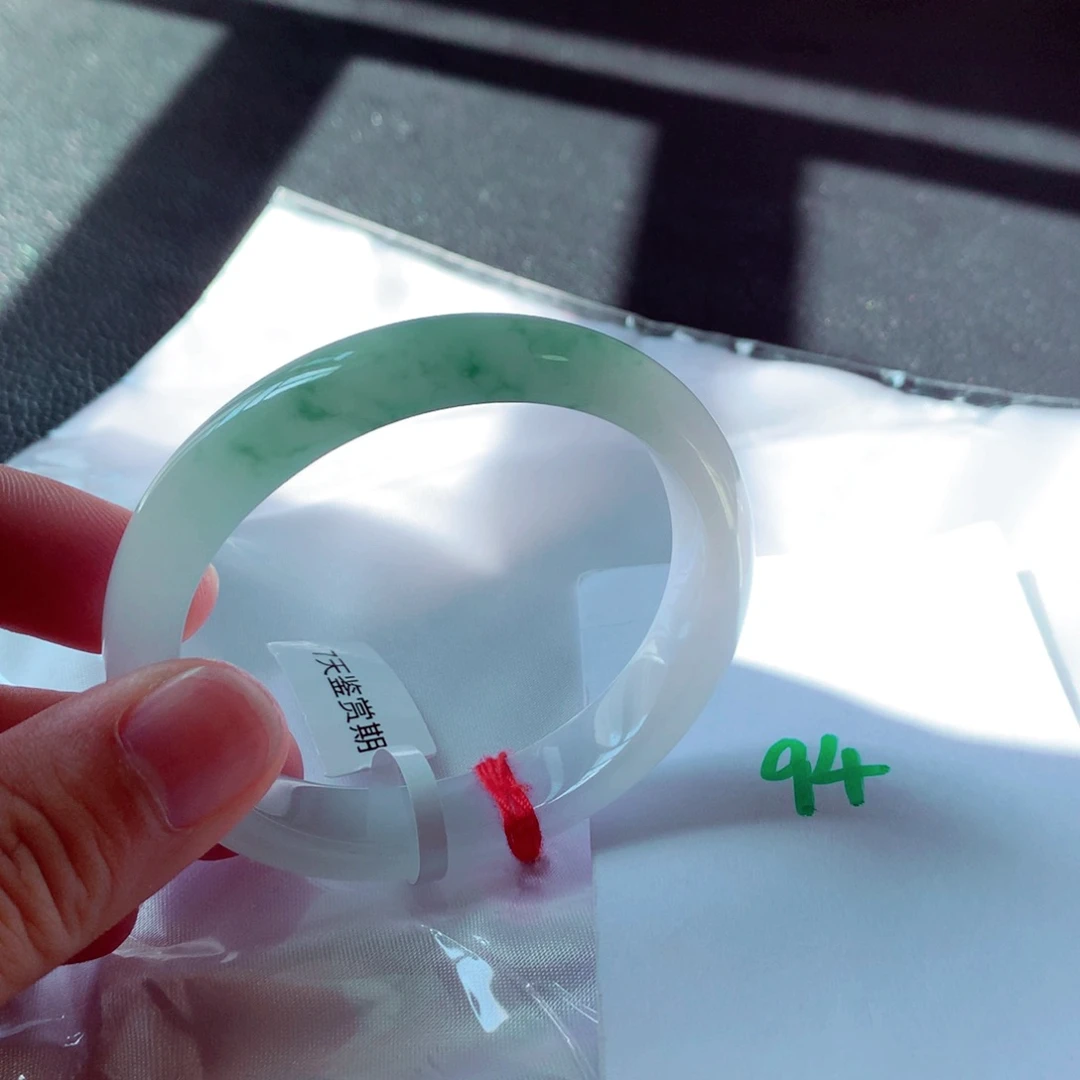 未镶嵌手镯翡翠缅甸天然A货翡翠手镯53.2贵妃