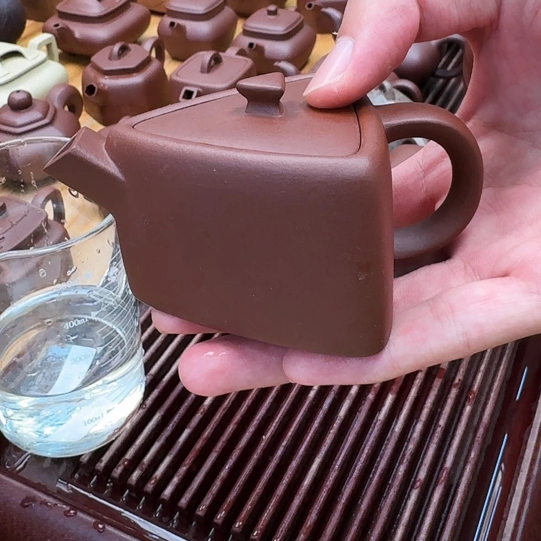 茶壶紫砂三角石瓢120cc