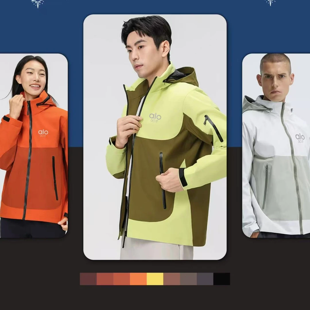 ALO Discount 折扣专享情侣户外运动防风防水连帽软壳冲锋衣外套