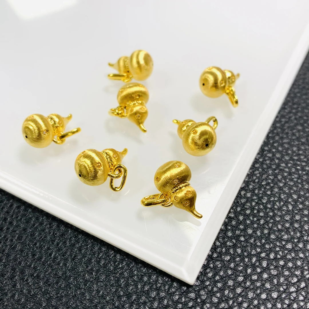 「戴琴珠宝」YZ4330-18k金葫芦吊坠提溜（多样性发其一）