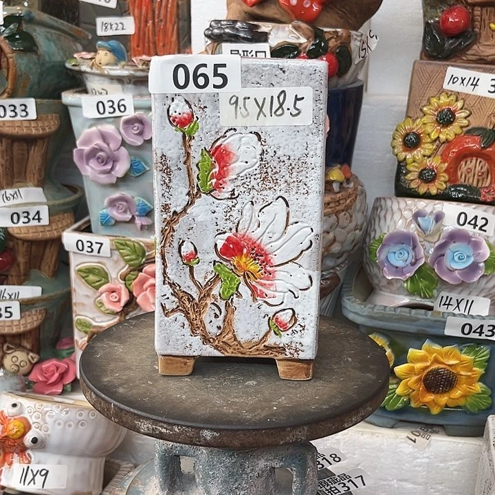 粗陶材质多肉花盆