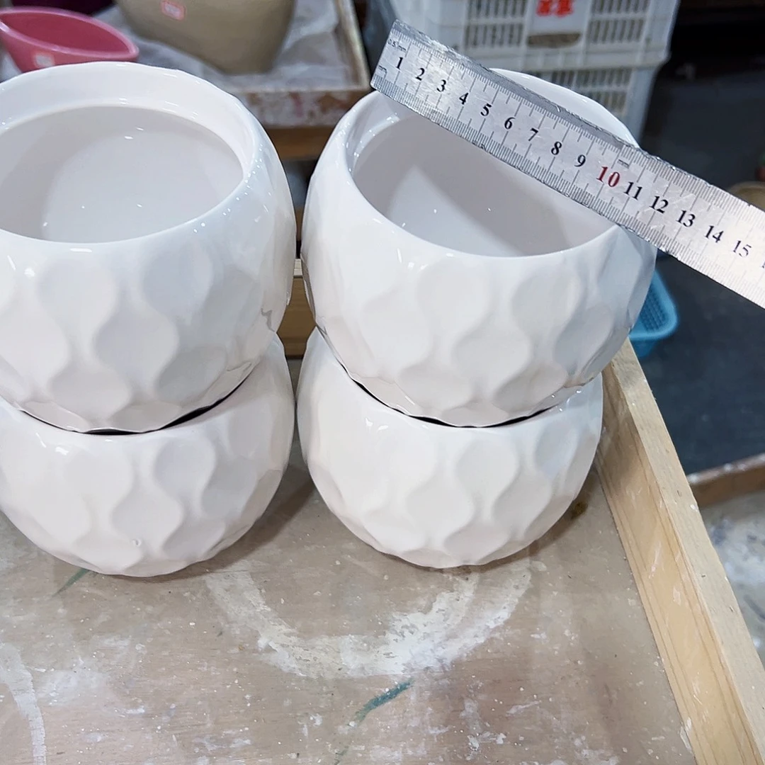 有孔，外贸尾单陶瓷花盆凑单10米包邮